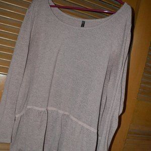 Massini Flounced Pink Top 2X